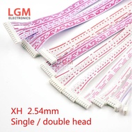 10Pcs  JST 2.54mm Pitch Connector Cable XH2.54 Plug Line Length 30/20/10CM Red and White 2P/3P/4P/5P