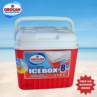 Cooler Ice Box 8Liters Orocan with Free Scooper Heavy Duty