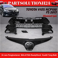 TOYOTA VIOS GEN FS 2017 BUMPER SET ITEM FOG COVER/ TOWING COVER / FS DIAMOND GRILL