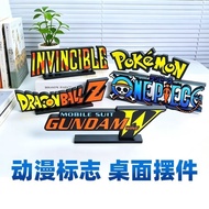 Anime Standing Sign Logo Signboard Hand-Made Three-Dimensional Font Logo Trendy Play Decoration Gift