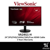 Viewsonic VA240A-H (120Hz) / VA24G1-H (144Hz) LED IPS LCD Monitor FREESYNC (24'' /1ms /FHD) Computer