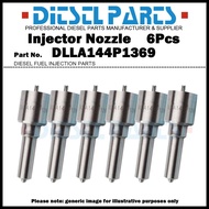 6Pcs Diesel Fuel Injector Nozzle Tips 0433171849 DLLA144P1369 02123092 for Volvo EC240B EC290B L110E