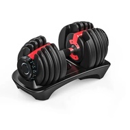 Harga Logo Tersuai Kecergasan 52.5lb 90lb Set Peralatan Gim 24kg 40kg Pemberat Dumbbell Boleh Laras