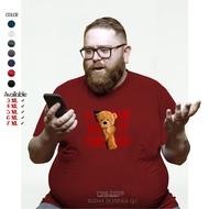 MERAH Jumbo Distro T-Shirt B2044 QJ DOLL Aesthetic Big Size Oversize Material Catton Combed 30s Orig