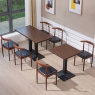 Dining Chair Milk Tea Shop Snacks Spicy Hot Noodle Shop Commercial Shop Table Chair Canteen Breakfas