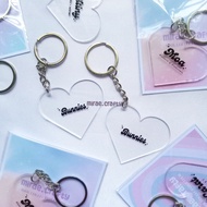 NewJeans X Bunnies Fandom Glass Keychain | KPOP IDOL CHARM KEYCHAIN