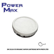 3M 3311K-55 ORGANIC VAPOR CARTRIDGE WITH PREFILTER