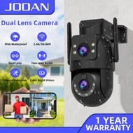 Jooan 5K Wifi IP Camera Dual Lens Surveillance Camera Outdoor Auto Tracking Human Detection Night Vi
