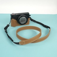 Suitable for Canon G7X2/G7X3 Camera Protective Case g7x2 Mark II g7x3 Mark III Base Leather Half Cov