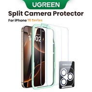 UGREEN 2pcs Screen Protector and 1 pc Tempered Glass Camera Protector Bundle for iPhone 16/16 Plus/1