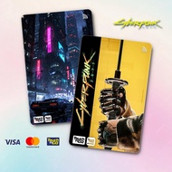CYBERPUNK 2077 TNG - TOUCH N GO STICKER CARD / ATM CARD STICKER COVER, TNG CARD, ATM CARD