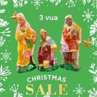 Cheap Christmas 2024 Plaster Christmas statue of three kings (3 kings) 30cm high