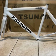 Frame sepeda fixie tsunami snm 100 putih  size S M L Berkualitas