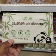 EXCUE Soft Pack Tissue 130 sheets Tisu Lembut Mudah Serap