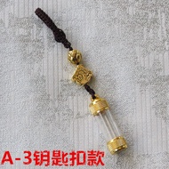 CLCEY Cinnabar Safe Products Amulet Transparent Relic Bottle Talisman Pendant Nepal Gawu Box Tower S