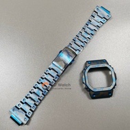 For DW5600 DW5610 For Casioak G-SHOCK Mod Kit Metal Case Frame Strap Band Stainless Steel Strap&amp;Bezel Replacements For GW-B5600 GWM5610 g-5600e