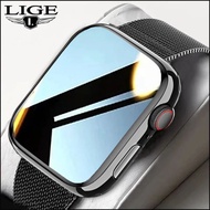 LIGE Smart watch for man Bluetooth Calls Women Sport Fitness Bracelet Custom Watch Face Sleep Monitor seiko automatic watch+ Box