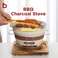 [MY STOCK] Indoor Tabletop BBQ Grill Clay Charcoal Stove | Outdoor Portable Hibachi Grill Stove