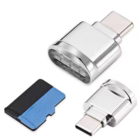 High Speed Micro SD to Type C Card Reader OTG USB Type-C Adapter Phone External Memory TF SD Card Ad