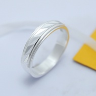 [P54] Elegant Palladium Platinum Men's Wedding Ring, Choice of White Gold & Silver 950 – SAN950