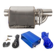 2/2.5/3 Inch Universal Exhaust Muffler single inlet single outlet Vacuum Muffler Pump Cutout Valve R