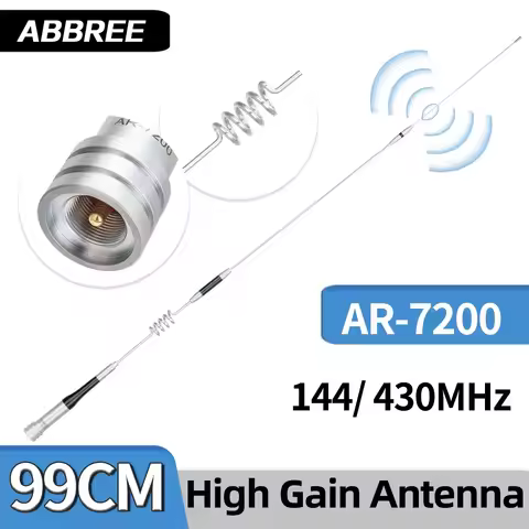 ABBREE AR-7200 Mobile Car Radio Dual Band Antenna 150W VHF UHF High Gain PL259 for AR-2520 BJ-318 KT