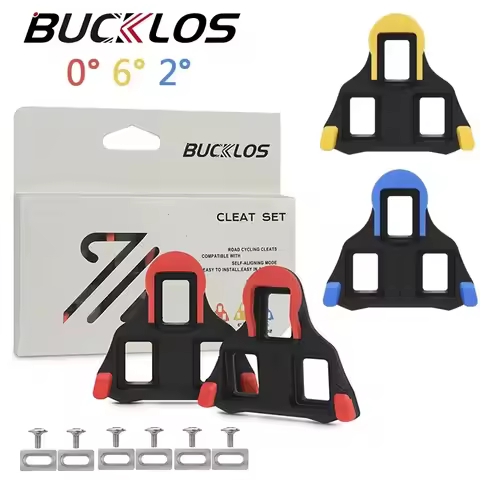 BUCKLOS BH10 BH11 BH12 Road Bike Pedal Cleats for Shimano SPD-SL Locking Cycling Pedals Cleat 0/2/6 