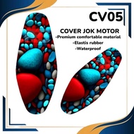 MOTORCYCLE SEAT COVER PRINT CV05 STANDARD AND JUMBO SIZES UNIVERSAL AEROX BEAT VARIO SCOOPY MIO NMAX