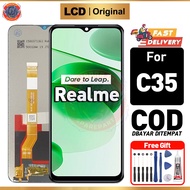 LCD Realme C35 Original Touchscreen Genuine Fullset Original Compatible For Glass Touch Screen Digit