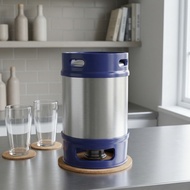 Mini Keg Portable Keg with Spear Growler Food Grade Beer Dispenser Sturdy for Homebrewers, Home Bar,