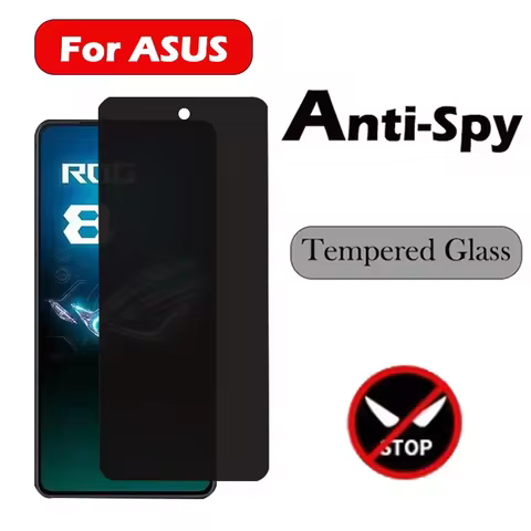 Privacy Protection Glass For Asus ROG Phone 3 5 6 7 8 Pro Ultimate Anti Spy Screen Protector For ASU