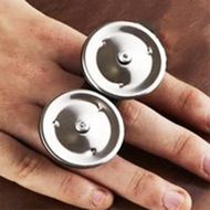 Wood Color Finger Bells Percussion Accessories for Cajon Djembe Kangaroo Drum