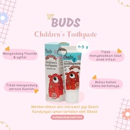 BUDS CHILDREN'S TOOTHPASTE Strawberry (1-3 y) TOOTHPASTE/ TOOTHPASTE safe to swallow