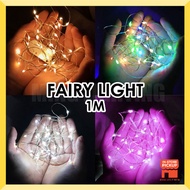 LED1M Fairy Light Lampu Hiasan  Hari Raya Christmas Party Tiktok Colorful Twinkle Garden Holiday New