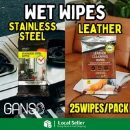 Leather / Stainless Steel Wipes Leather Wet Wipes Car Seat Leather Wipes Car Kitchen Wipes Wet