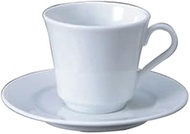 Set of 10 Cups & Saucers WY Rondo Coffee C/S [4.2 x 3.4 x 3.1 inches (10.8 x 8.7 x 7.8 cm), 6.1 x 0.