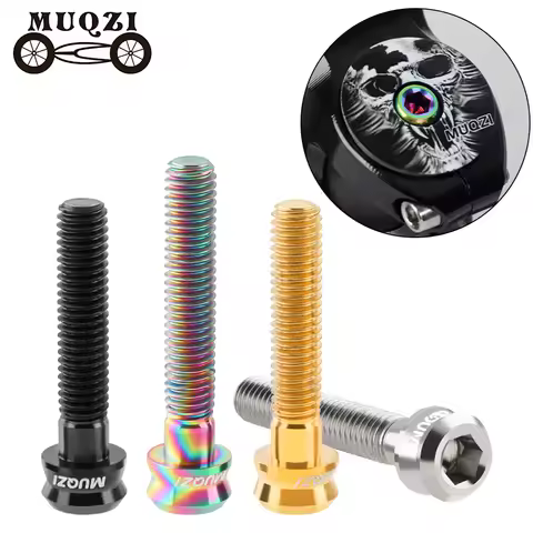 MUQZI Titanium Bolts M6*30MM M6*35MM Headset Cap Screw MTB Road Bike Ultralight Titanium Stem Bolt B