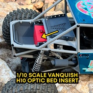 1/10 Scale Vanquish H10 Optic Rear bed Insert With Fuel Tank