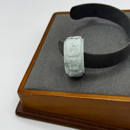 Jade Ring Carved With Dragons Circumference 67 F22