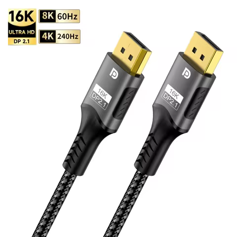 16K Displayport 2.1 Cable 8K@60Hz 4K@240Hz Compatible with HDR10 DSC 1.2a, G-Sync FreeSync Gaming PC