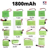 1800mAh Ni-CD Rc Rechargeable Battery Bateri Kereta Kontrol 12v 9.6v 8.4v 7.4v 7.2v 6.0v 4.8v 3.6v 2