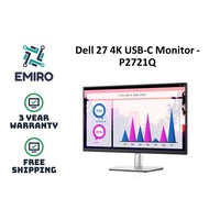 NEW Dell 27-Inch 4K USB-C Monitor: P2721Q 3YRS WARRANTY &amp; FREE SHIPPING