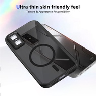 Matte Frosted phone Case For Inifinix GT 30 Pro Repellent Magnetic Soft Silicone Lens Protection For