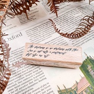 PS006W_文字系列B/ Text series.B /櫸木印章 Wood Rubber Stamp