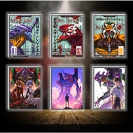 Evangelion color-changing 3D LED light painting - ANIME 3D LED light painting for desk and night lig