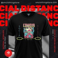 Tshirt jersey microfiber covid19, coronavirus dan lockdown.