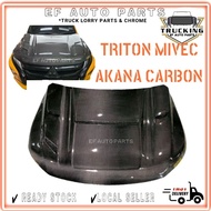 💯ORIGINAL AKANA MITSUBISHI TRITON 2019-2024 CARBON BONNET FRONT HOOK 4X4 DEPAN BONET BKK MONZA