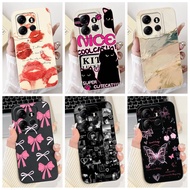 For Tecno Spark Go 2023 BF7n Case Cool Painted Soft Silicone Shockproof TPU Matte Cover For Tecno Po