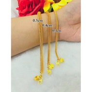 EMAS BANGKOK GELANG TANGAN BELUT DORA