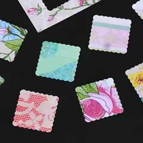 Stamp Border Stamp Shape Craft Punch Embossing Machine Round / Square Hole Punch Toothed Puncher Emb